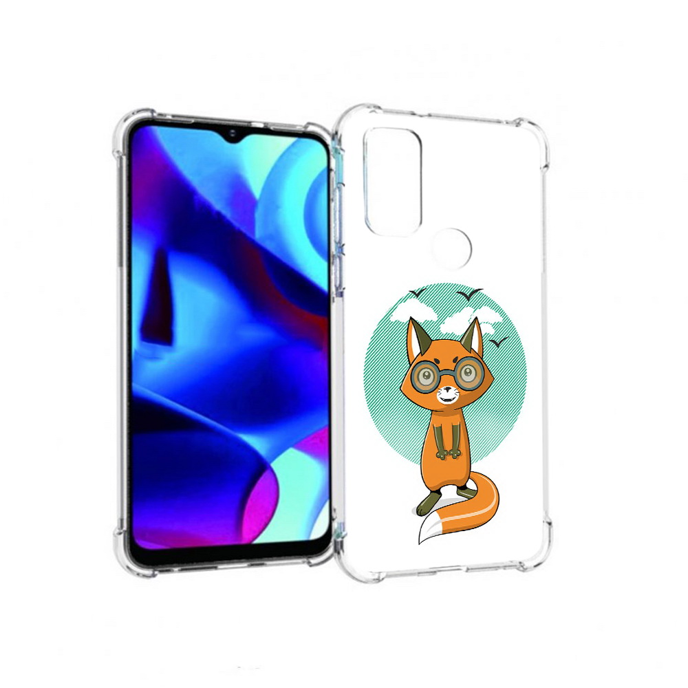 

Чехол MyPads Tocco для Motorola Moto G задумчивая лиса (PT227075.349.348), Прозрачный, Tocco
