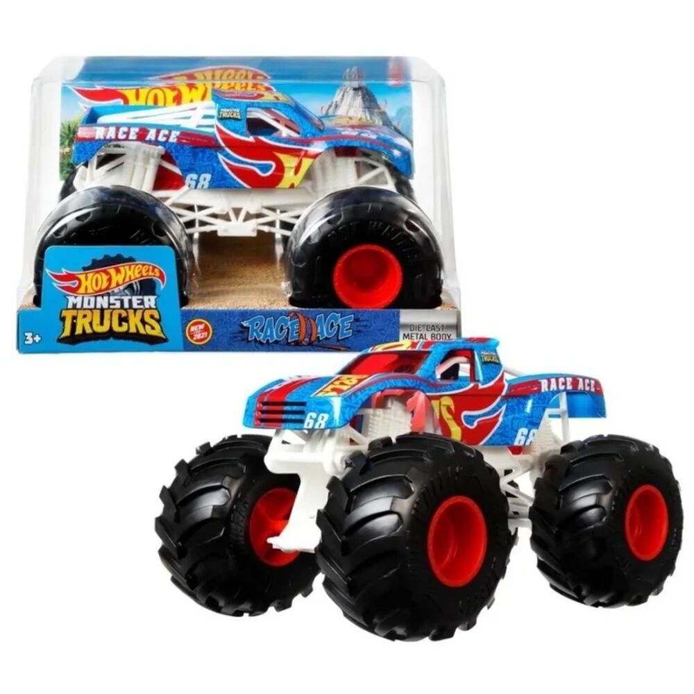 Монстр-трак Mattel Hot Wheels коллекционный 1:24 FYJ83/GTJ37 Race Age hot wheels meandering race track 5 lane race track becomes other can be combined in sets 1 pcs car included