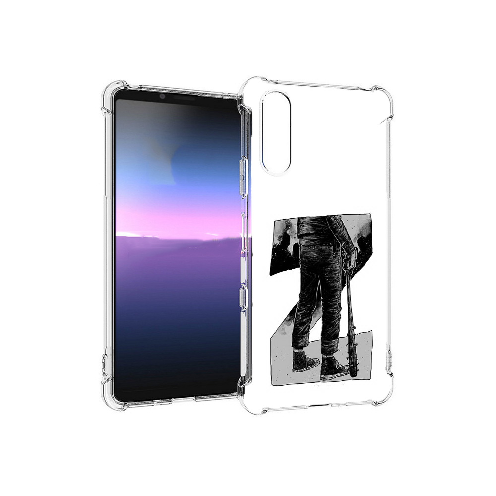 

Чехол MyPads Tocco для Sony Xperia 10 III воин черно белый (PT161504.223.265), Tocco