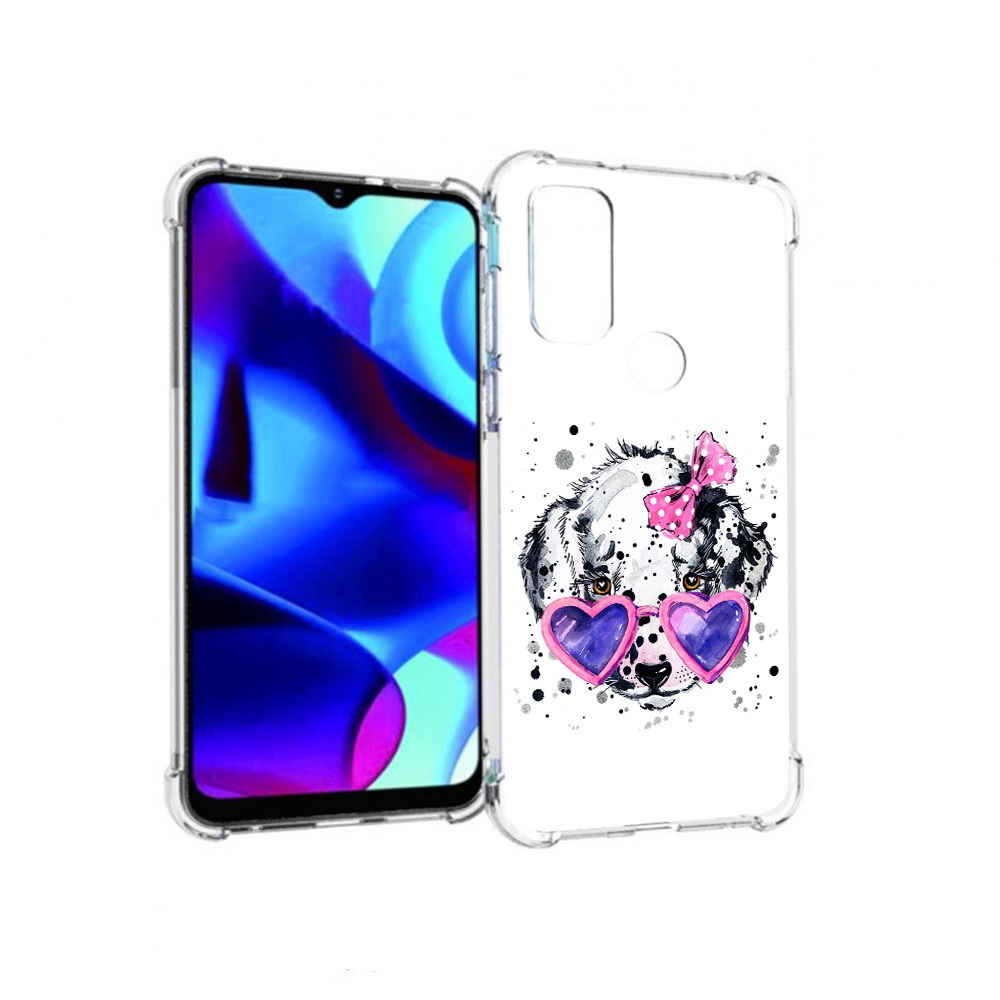 

Чехол MyPads Tocco для Motorola Moto G долматинец в очках (PT227075.349.337), Прозрачный, Tocco