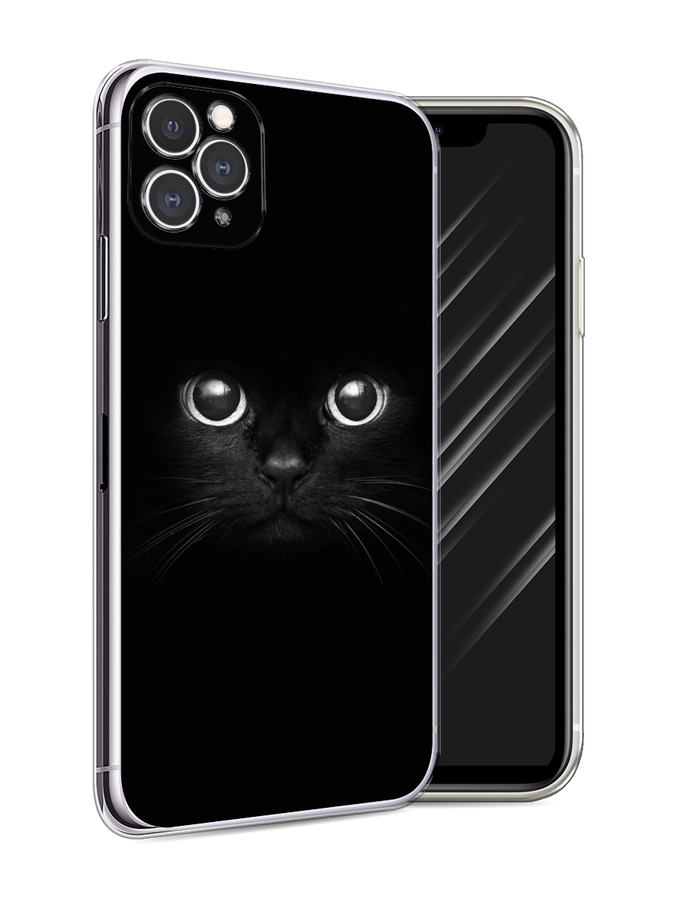

Чехол Awog на Apple iPhone 11 Pro Max / Айфон 11 Pro Max "Взгляд черной кошки", Разноцветный, 12250-1
