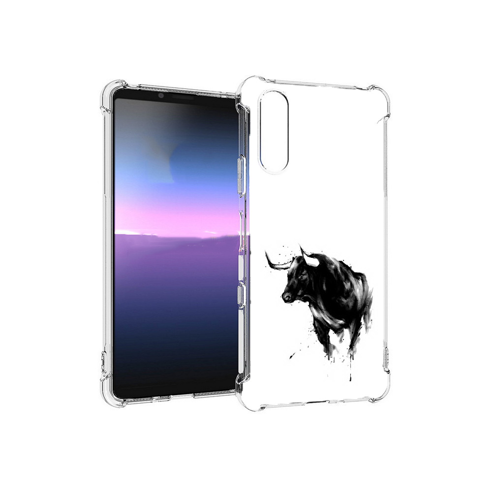 

Чехол MyPads Tocco для Sony Xperia 10 III бык (PT161504.223.254), Прозрачный, Tocco