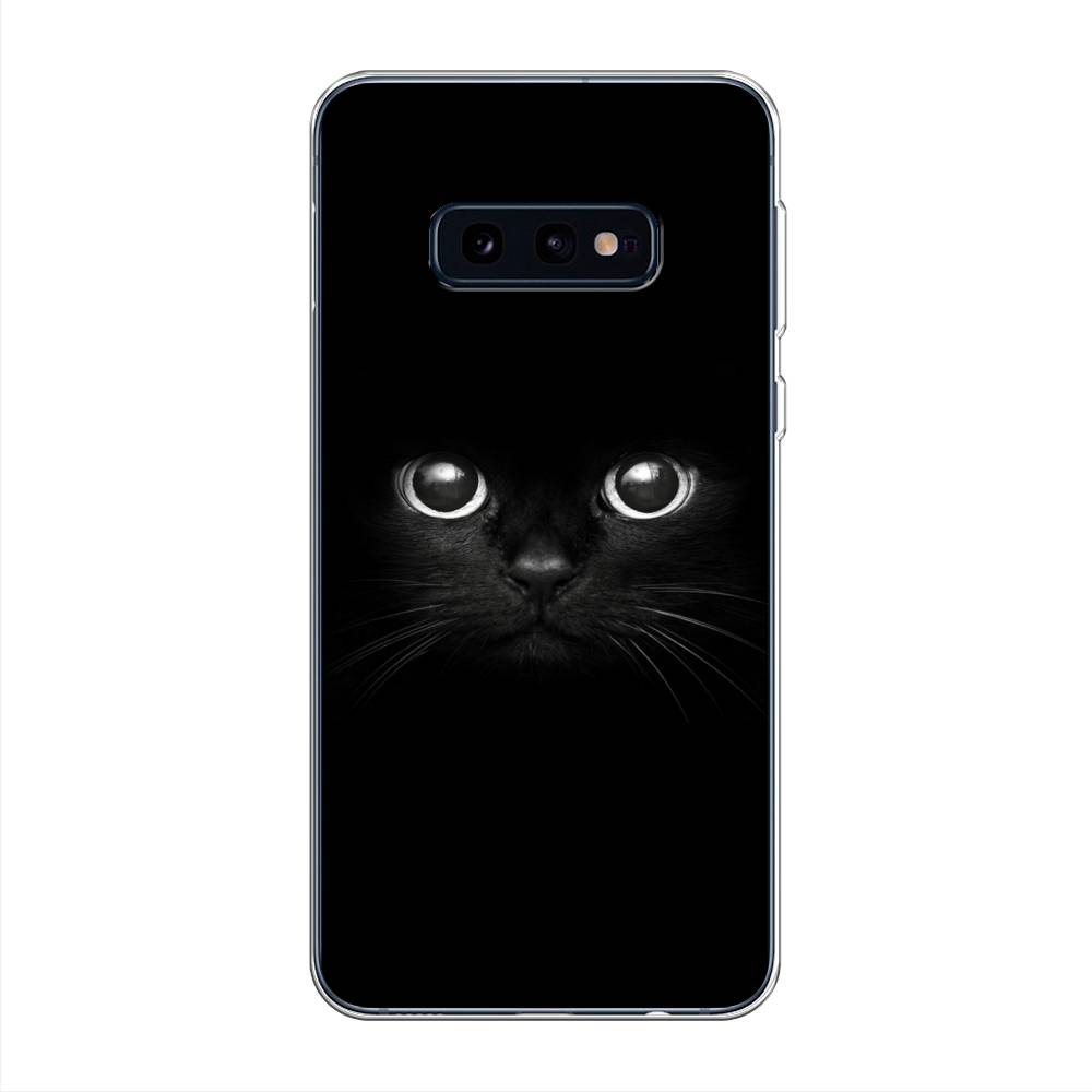 фото Чехол awog "взгляд черной кошки" для samsung galaxy s10e