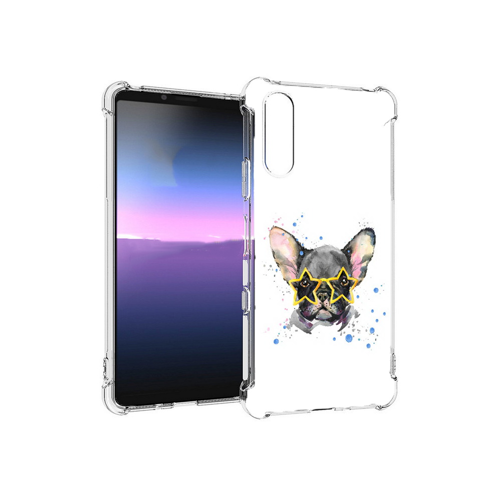 

Чехол MyPads Tocco для Sony Xperia 10 III буля в очках (PT161504.223.252), Прозрачный, Tocco