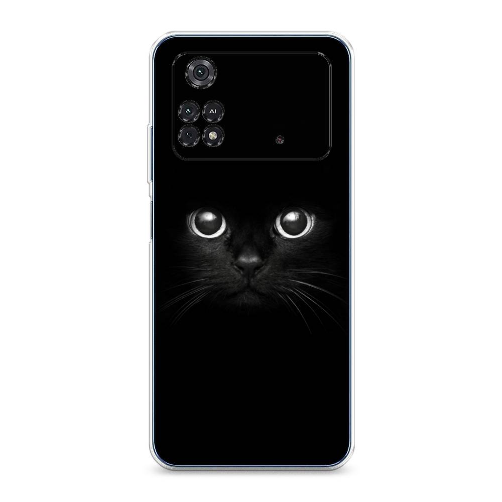 

Чехол Awog на Poco M4 Pro 4G "Взгляд черной кошки", Разноцветный, 313050-1