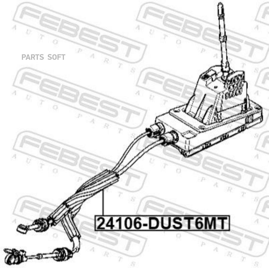 

Трос Коробки Передач FEBEST 24106dust6mt