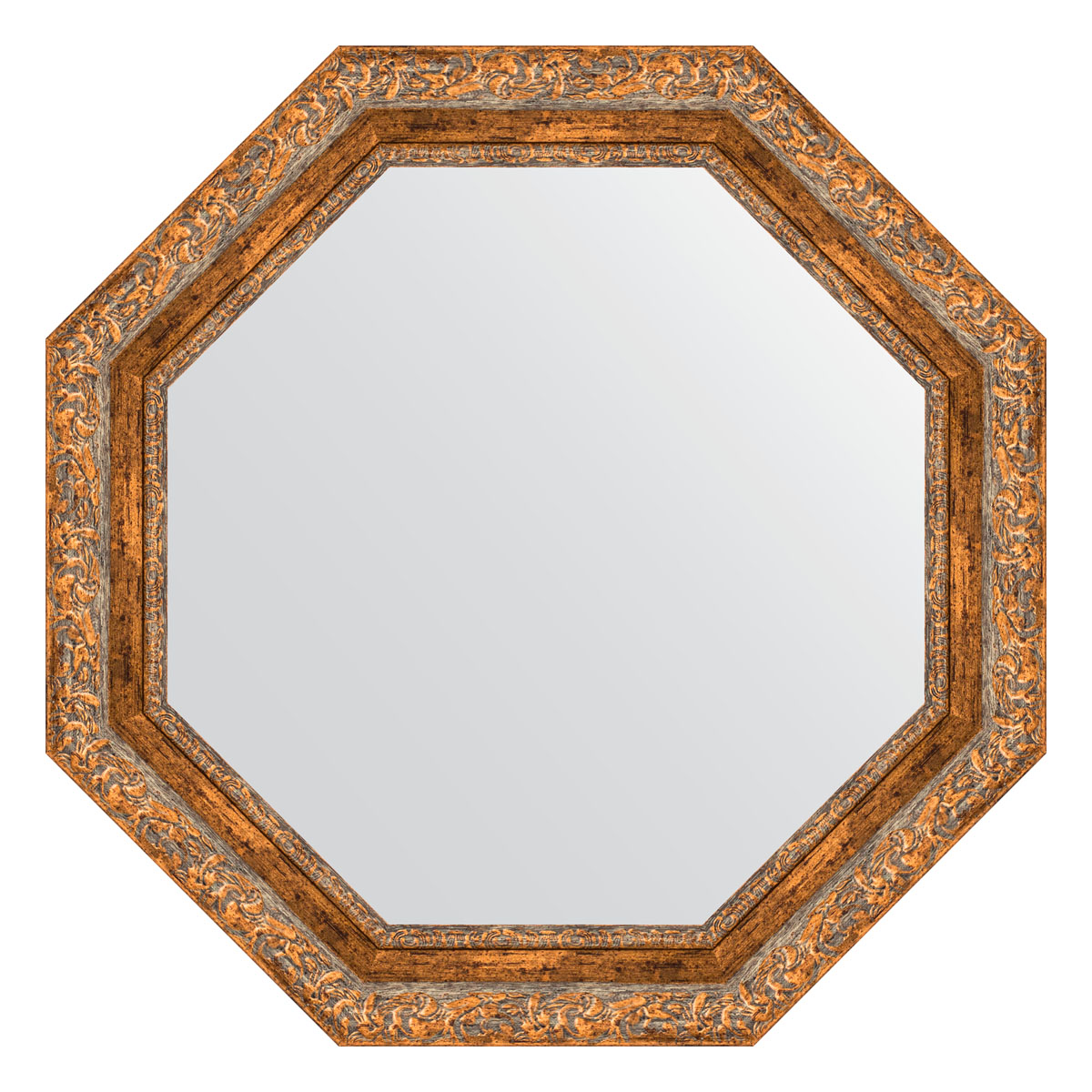 фото Зеркало в раме 70x70см evoform by 7337 виньетка античная бронза