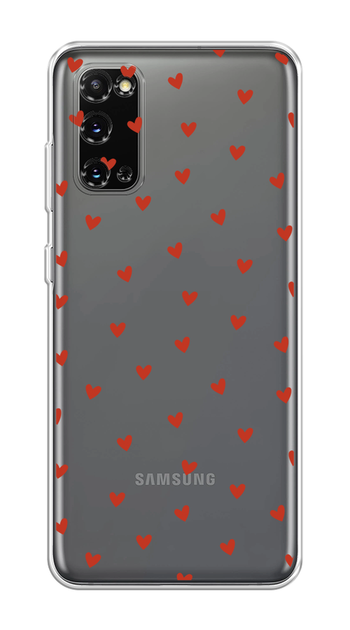 

Чехол на Samsung Galaxy S20 "Red hearts", Красный;прозрачный, 29250-1