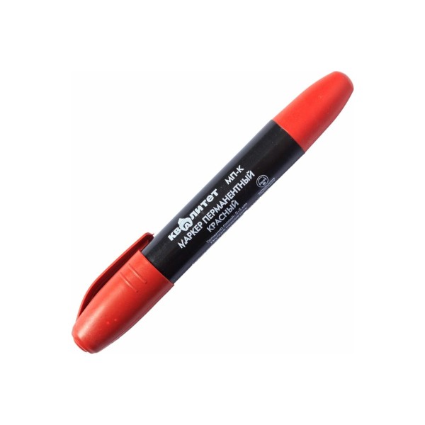 Перманентный маркер Квалитет красный, толщина линии 2-3 мм, круглый наконечник МП-К 667486
