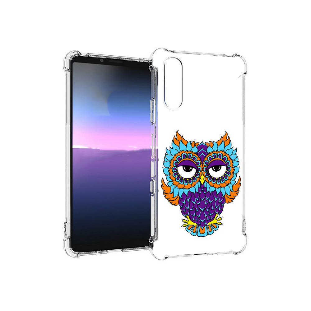 

Чехол MyPads Tocco для Sony Xperia 10 III Цветная сова (PT161504.223.198), Прозрачный, Tocco