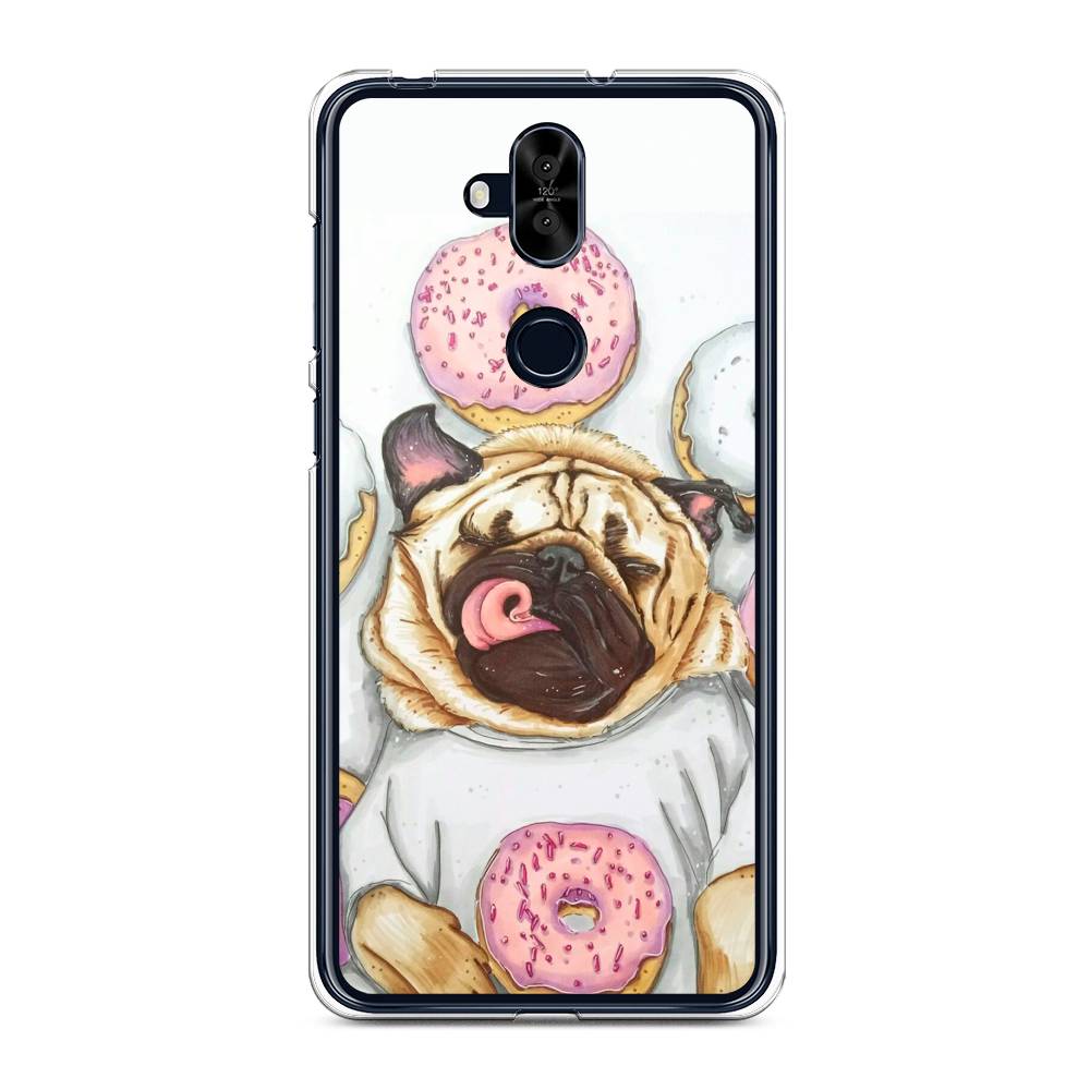

Чехол для Asus Zenfone 5 Lite (ZC600KL) "Счастливый мопс", 43150-1