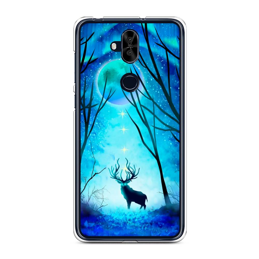 

Чехол для Asus Zenfone 5 Lite (ZC600KL) "Олень северное сияние", 43150-1