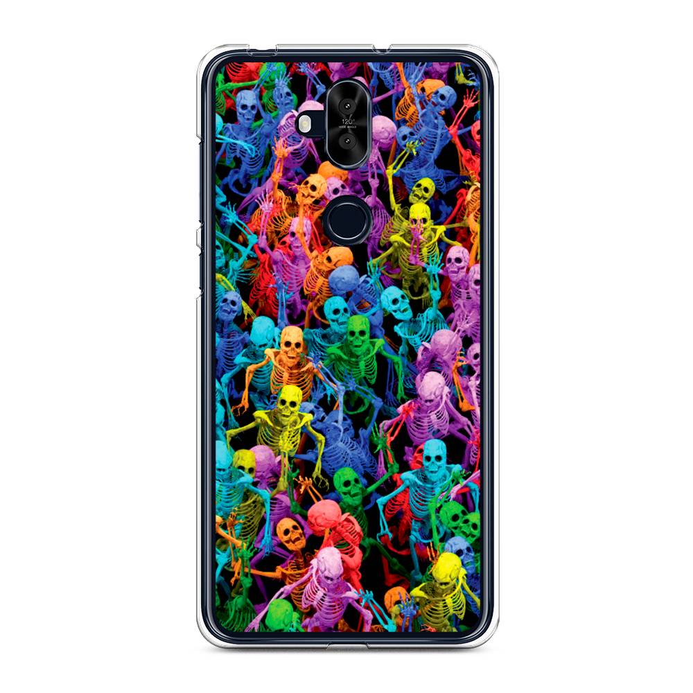 

Чехол для Asus Zenfone 5 Lite (ZC600KL) "Вечеринка скелетов", 43150-6