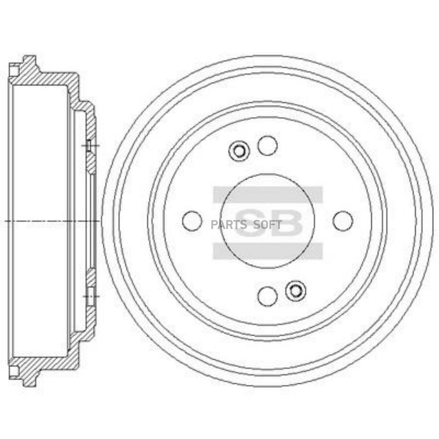 Тормозной барабан Sangsin brake SD1078