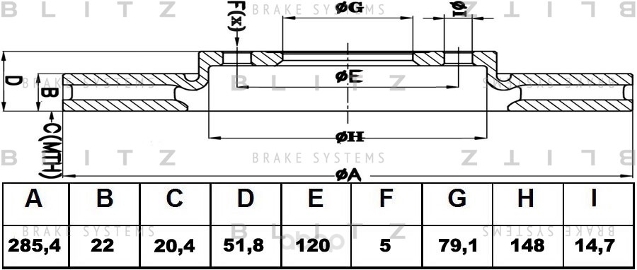 

BS0369_диск тормозной передний! BMW E36/E46 1.8-2.5D M42-M52 91>