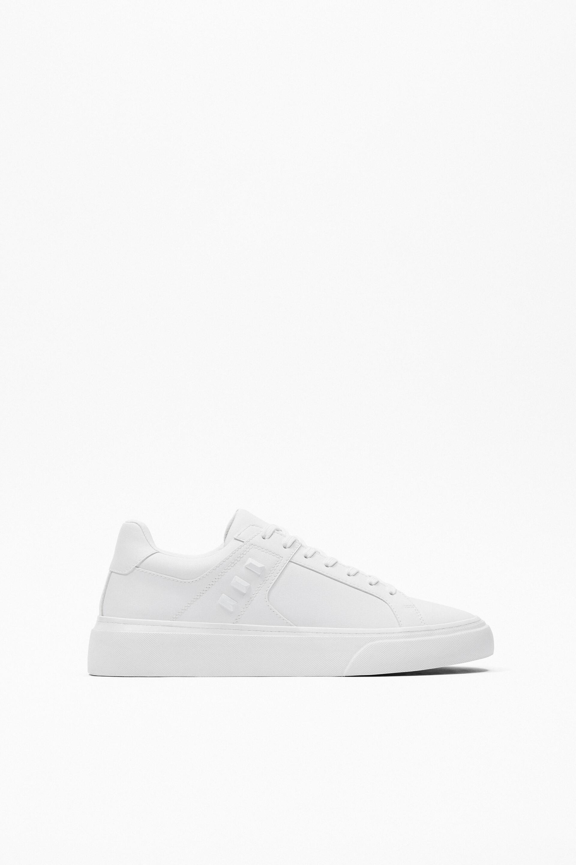 

Кеды мужские ZARA 12205020 белые 41 RU (доставка из-за рубежа), 12205020