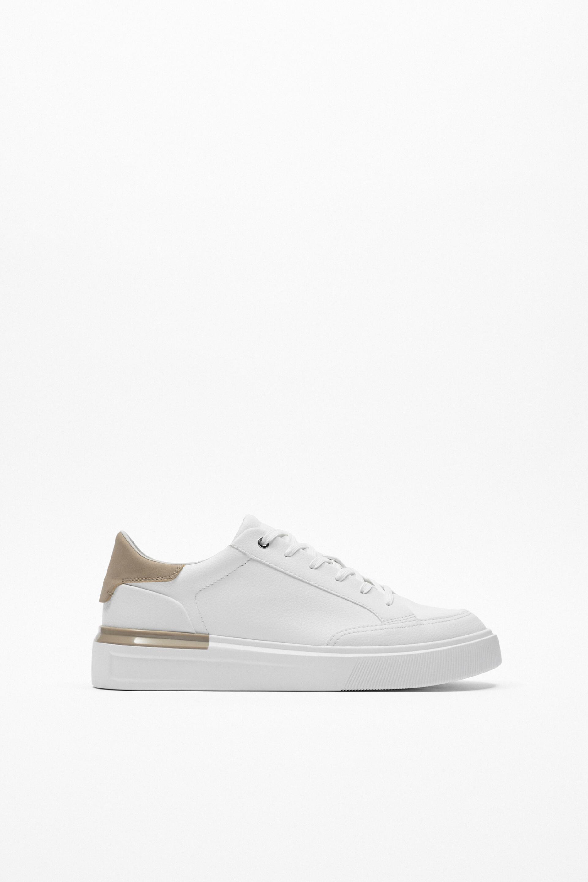 

Кеды мужские ZARA 12201921 белые 40 RU (доставка из-за рубежа), 12201921