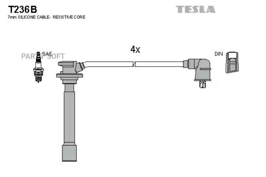 

Провода высоковольтные TESLA T236B