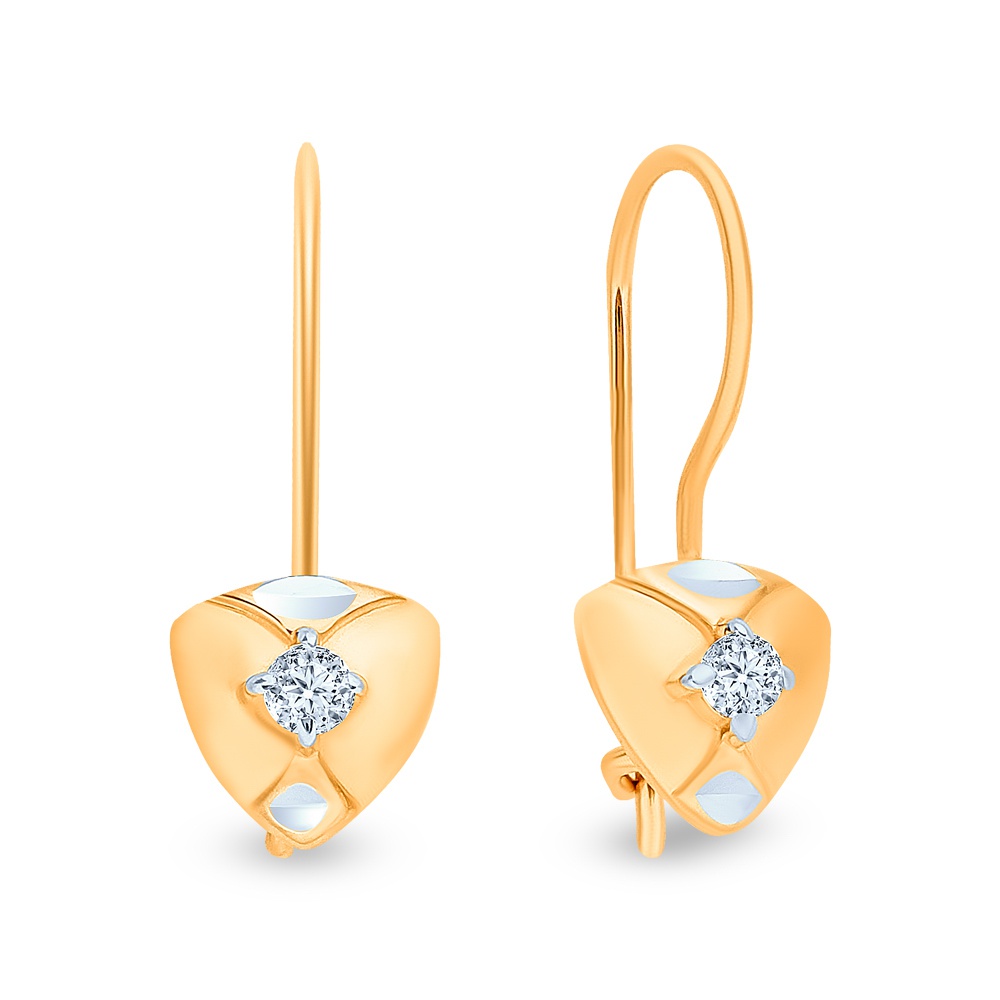 

Серьги из красного золота 585Gold 602001272, фианит, 602001272