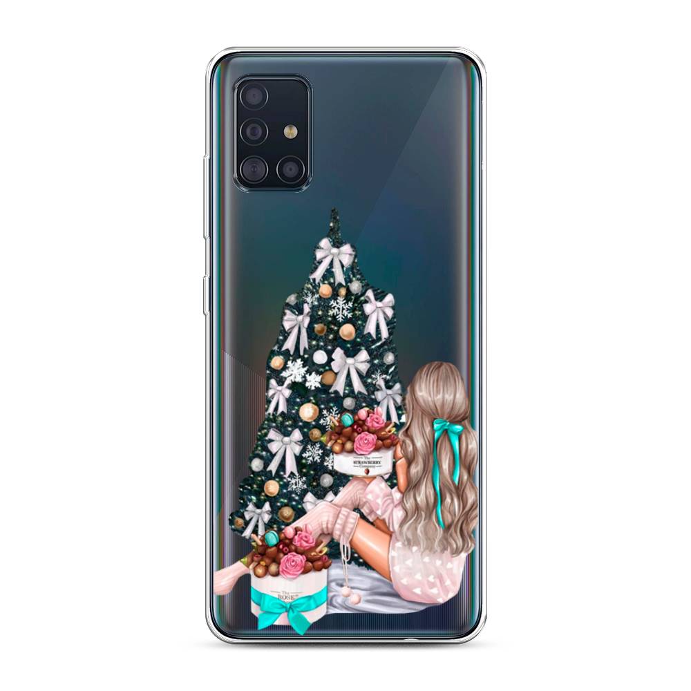 

Чехол для Samsung Galaxy A51 "New Year", Зеленый;бежевый;голубой, 28950-5