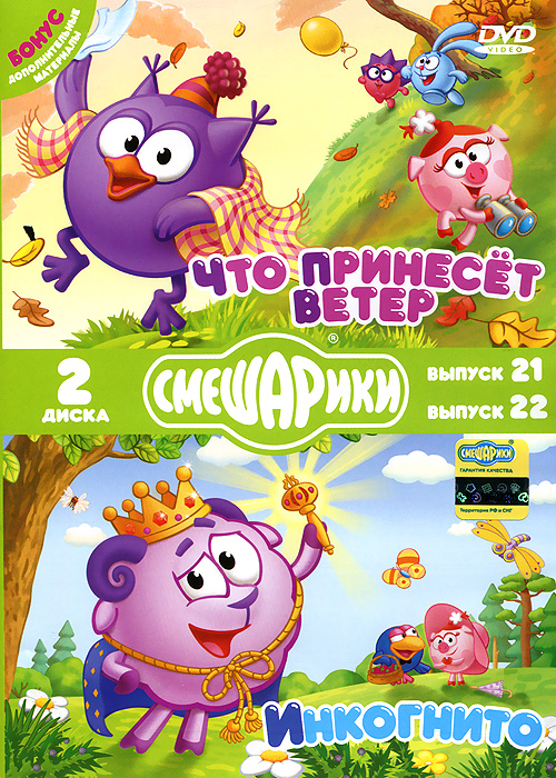 фото Смешарики: что принесет ветер / инкогнито (2 dvd)