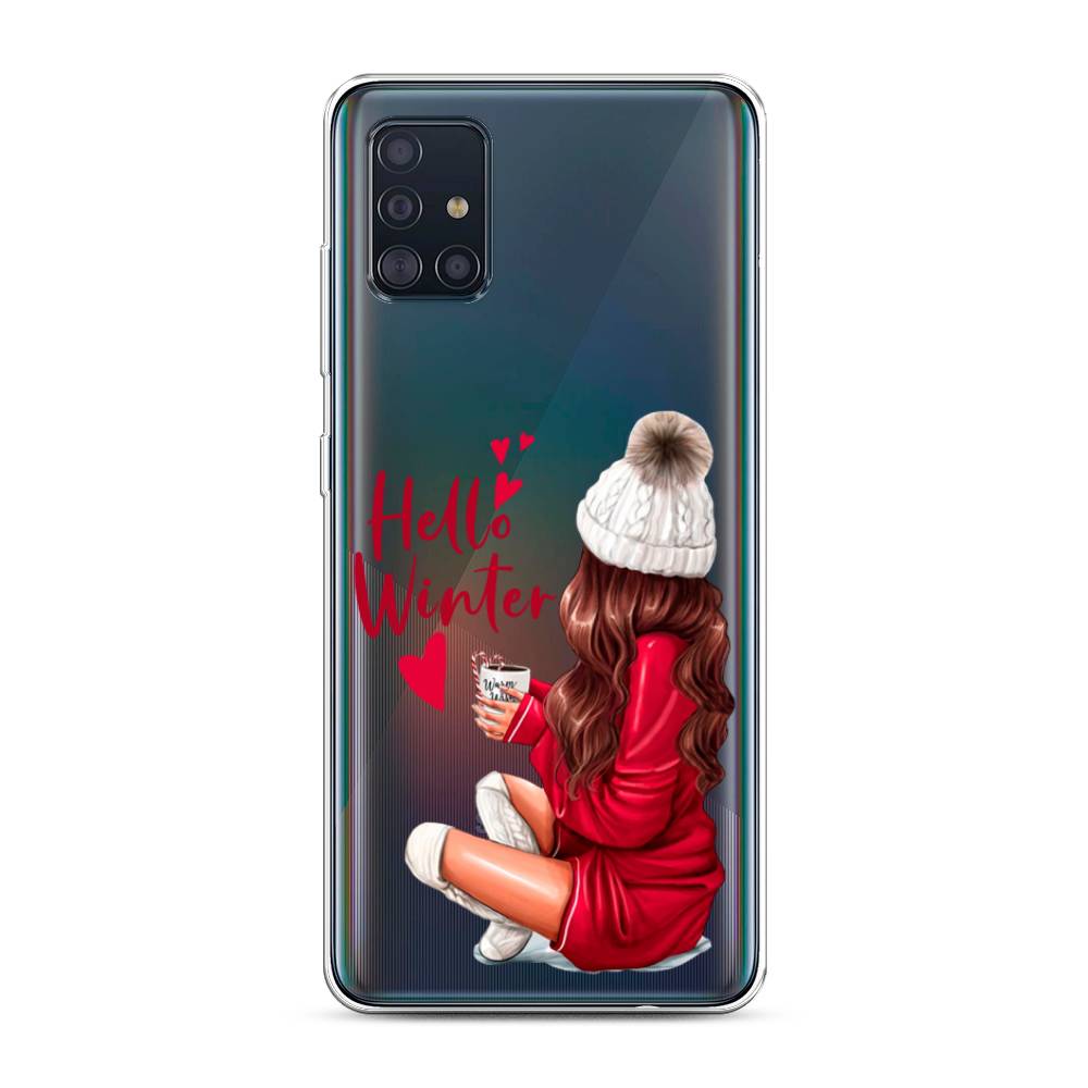 

Чехол для Samsung Galaxy A51 "Hello winter", Красный;белый;коричневый, 28950-5