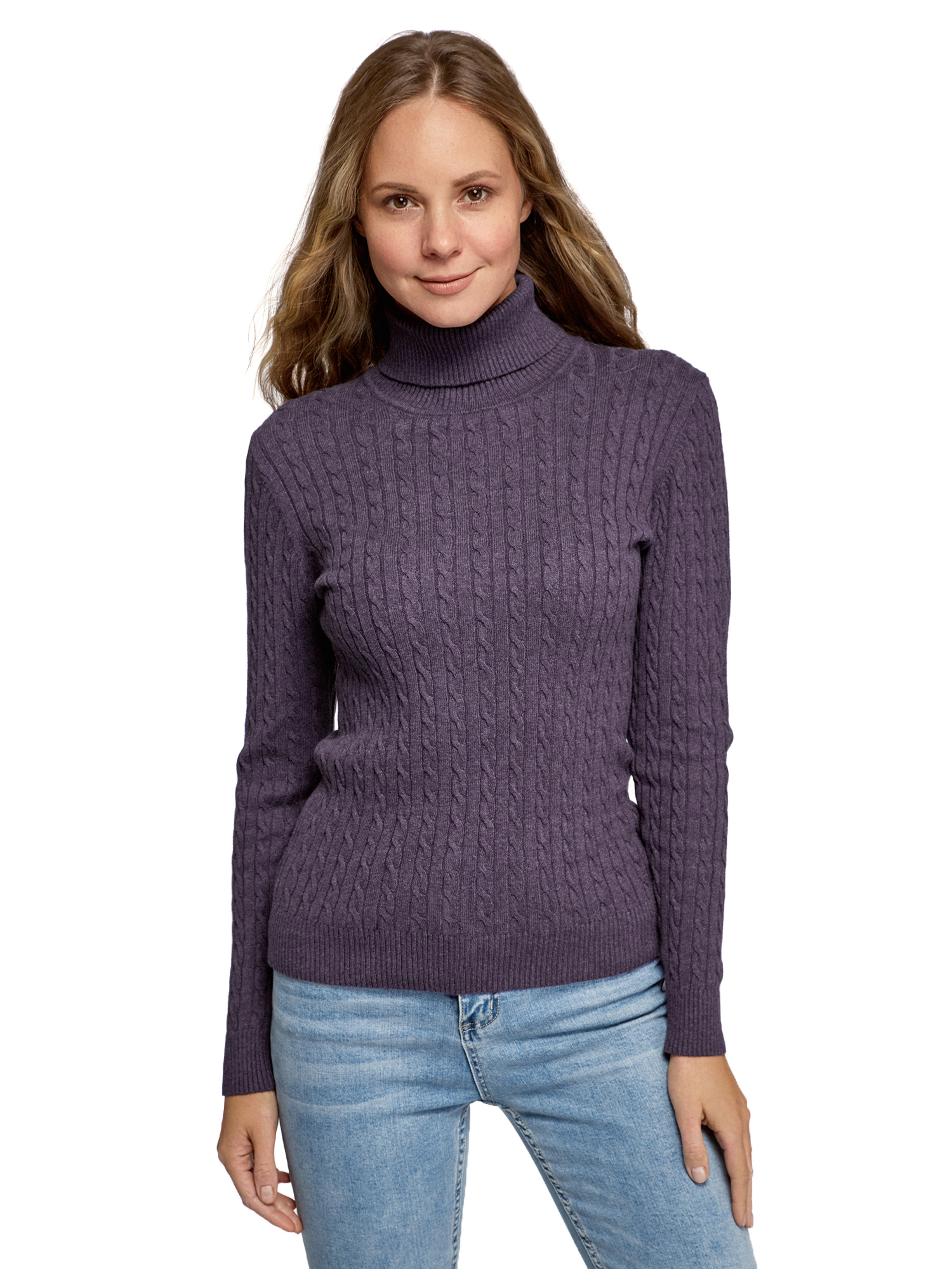 

Свитер женский oodji 74410104-2B фиолетовый XS, 74410104-2B