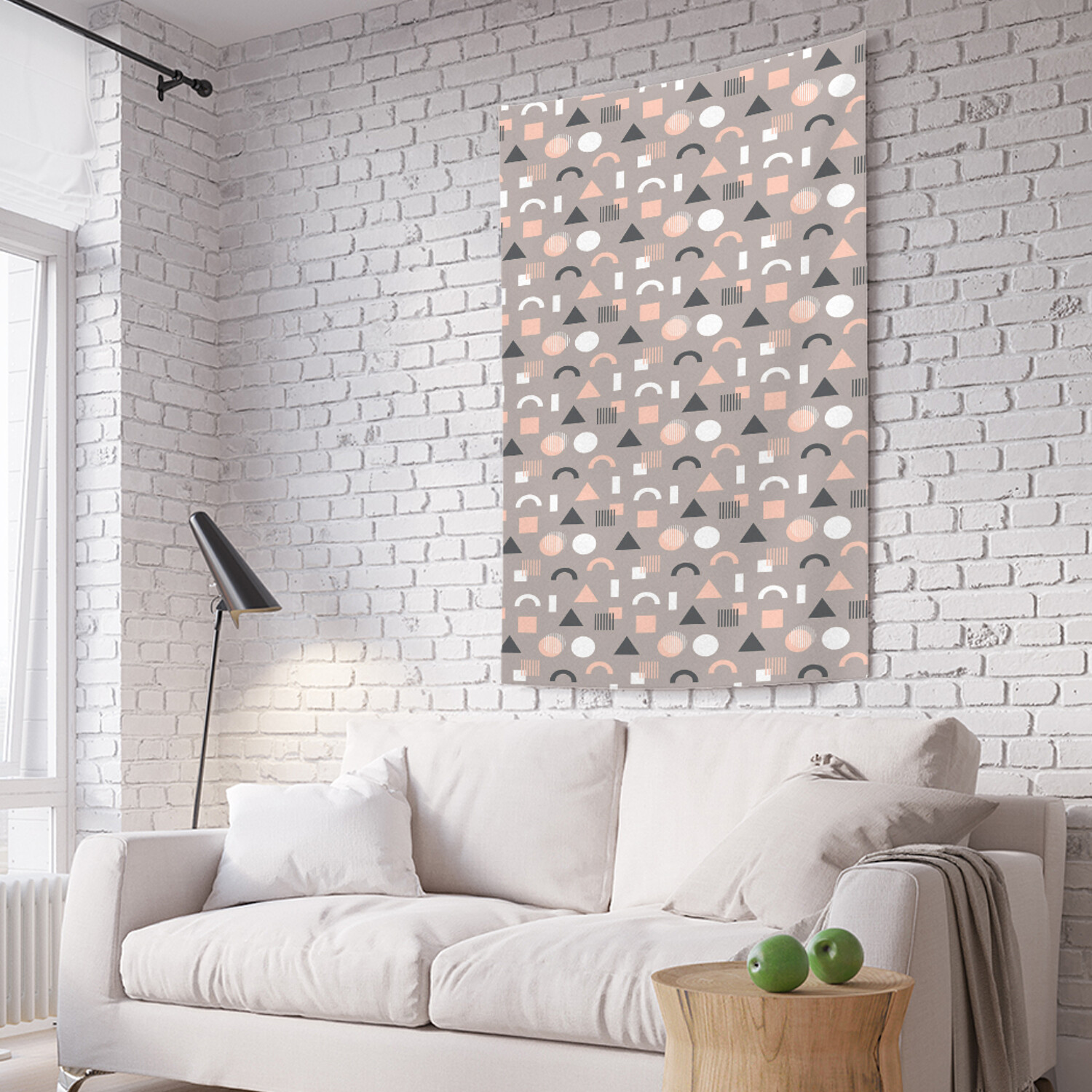 

Вертикальное фотопанно на стену JoyArty Геометрические фигуры пастель 150x200 см, Геометрические фигуры пастель