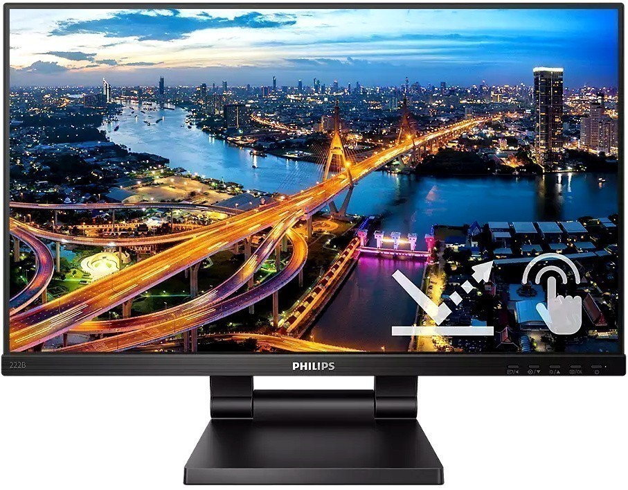 

21.5" Монитор Philips 222B1TC Black 75Hz 1920x1080 IPS, Черный, 222B1TC