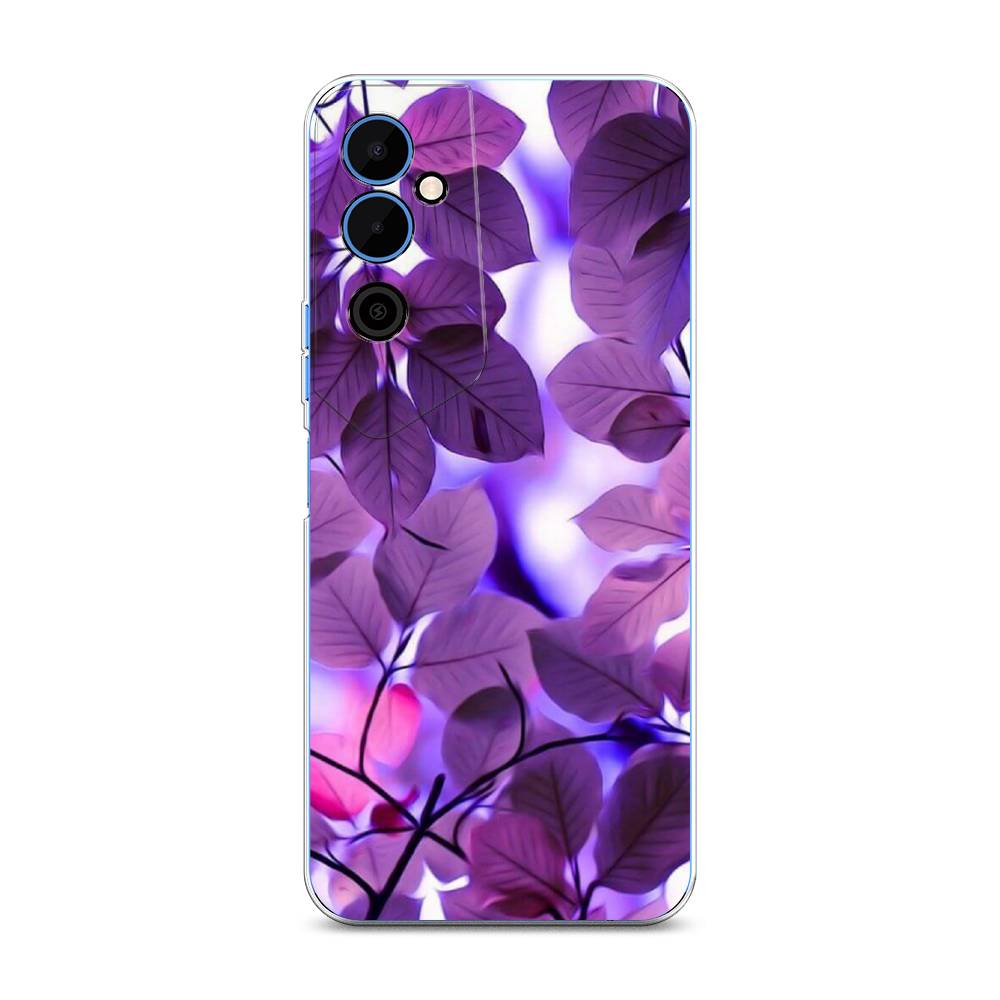 

Чехол на Tecno Pova Neo 2 "Сиреневые листики", Фиолетовый;голубой, 302450-2