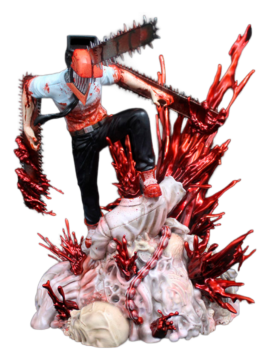Фигурка StarFriend Человек бензопила Денджи Chainsaw Man подставка 29 см