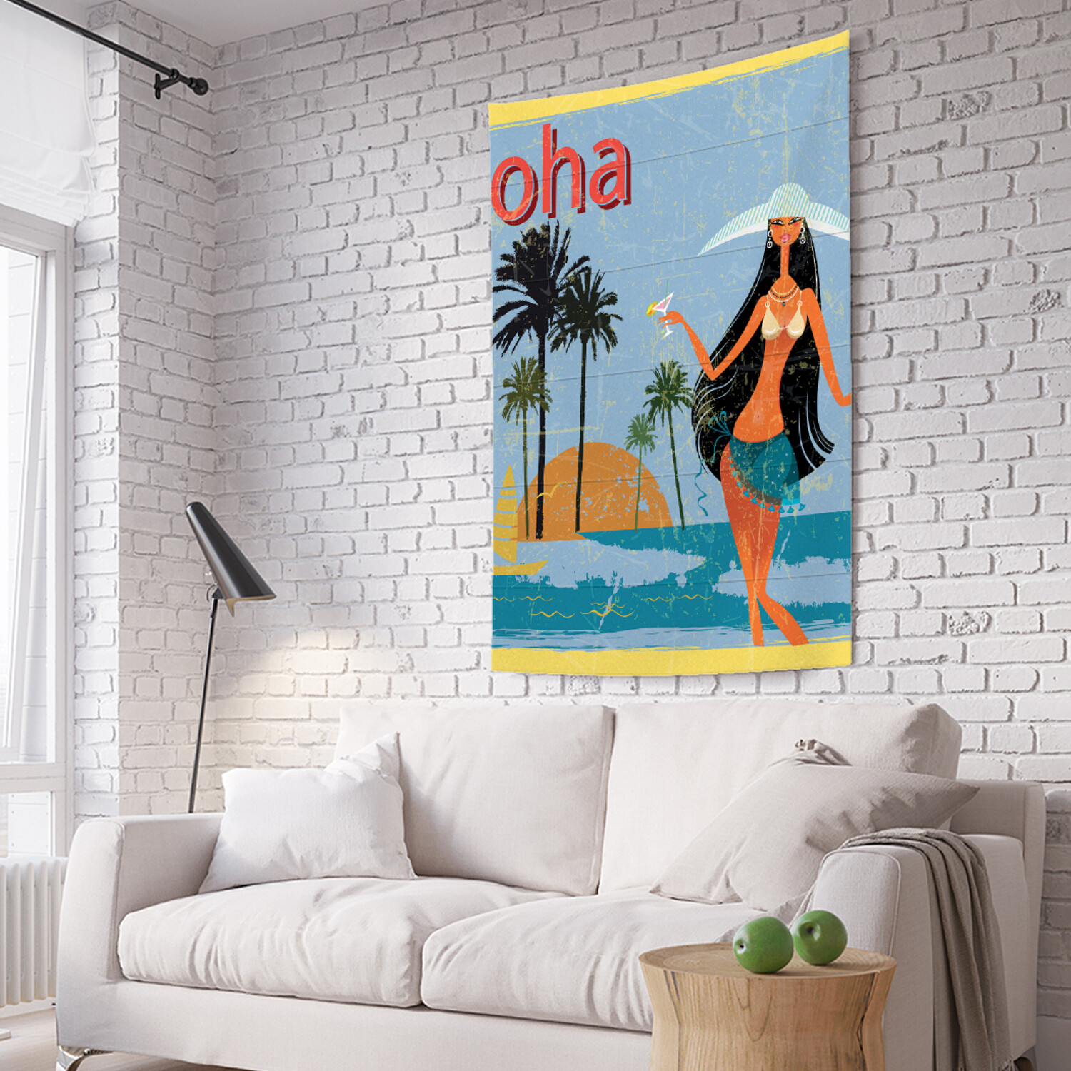 

Вертикальное фотопанно на стену JoyArty Гавайское приветствие 150x200 см, Гавайское приветствие