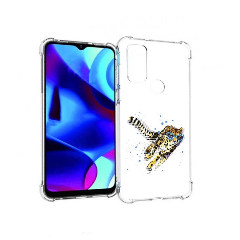 

Чехол MyPads Tocco для Motorola Moto G гепард в очках (PT227075.349.287), Прозрачный, Tocco