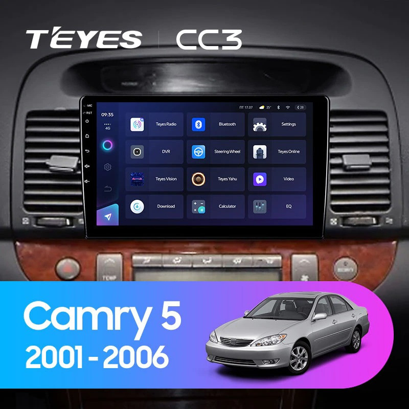 Штатная магнитола Teyes CC3L 4/32 Toyota Camry 5 XV 30 (2001-2006) Тип-B
