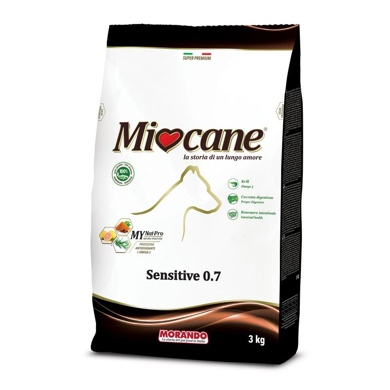 Сухой корм для взрослых собак Miocane Adult Sensitive с лососем, 3 кг