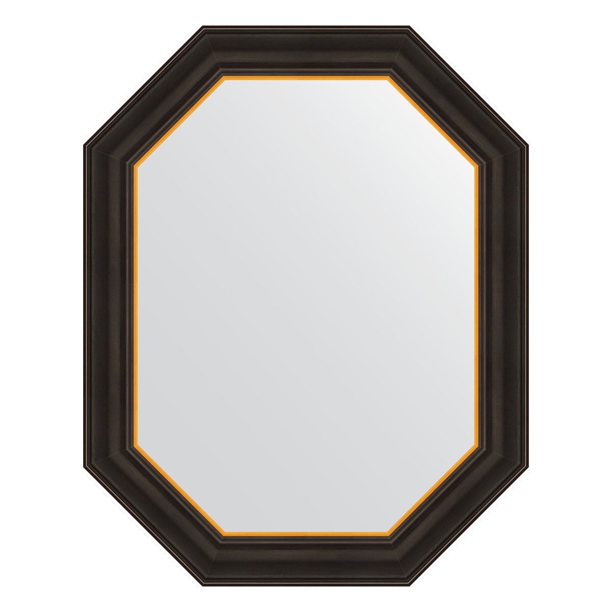 

Зеркало в раме 58x73см Evoform BY 7286 черное дерево с золотом, Черный, BY 7286