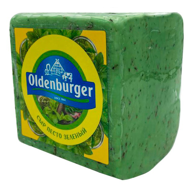 Сыр полутвердый Oldenburger Песто зеленый 50% БЗМЖ +-1 кг