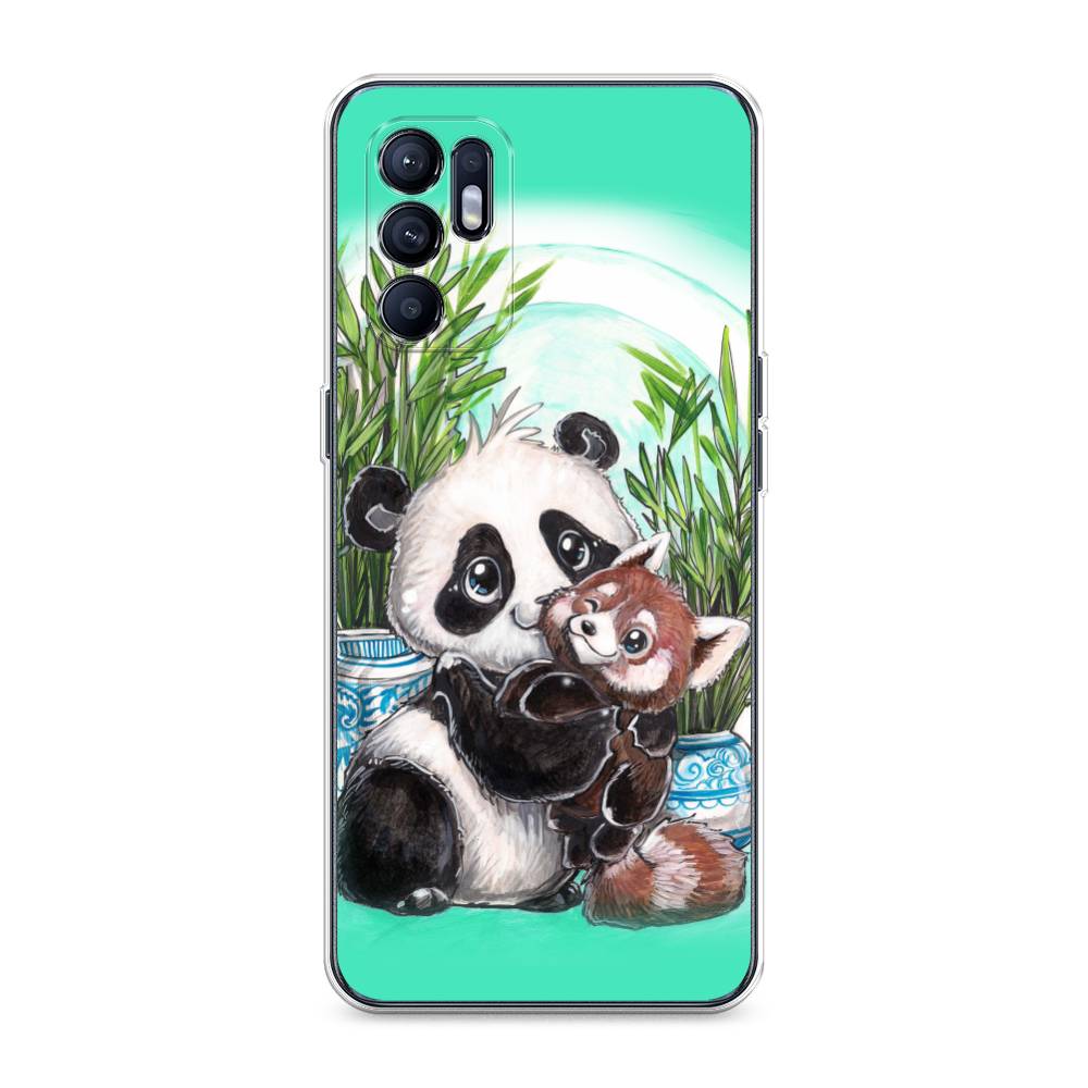 

Чехол Awog на Oppo Reno 6 4G "Друзья зверята", Разноцветный, 257850-2