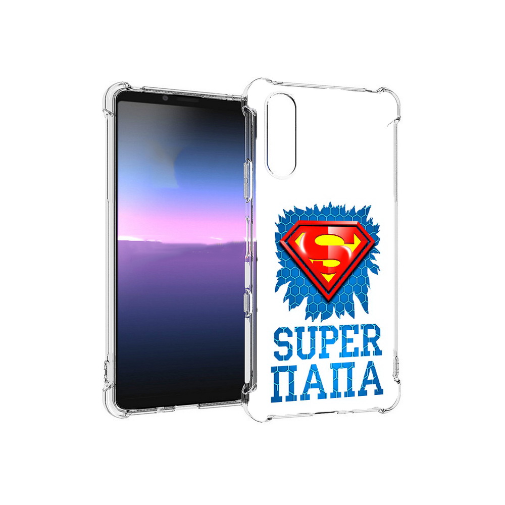 

Чехол MyPads Tocco для Sony Xperia 10 III Супер Папа (PT161504.223.165), Прозрачный, Tocco