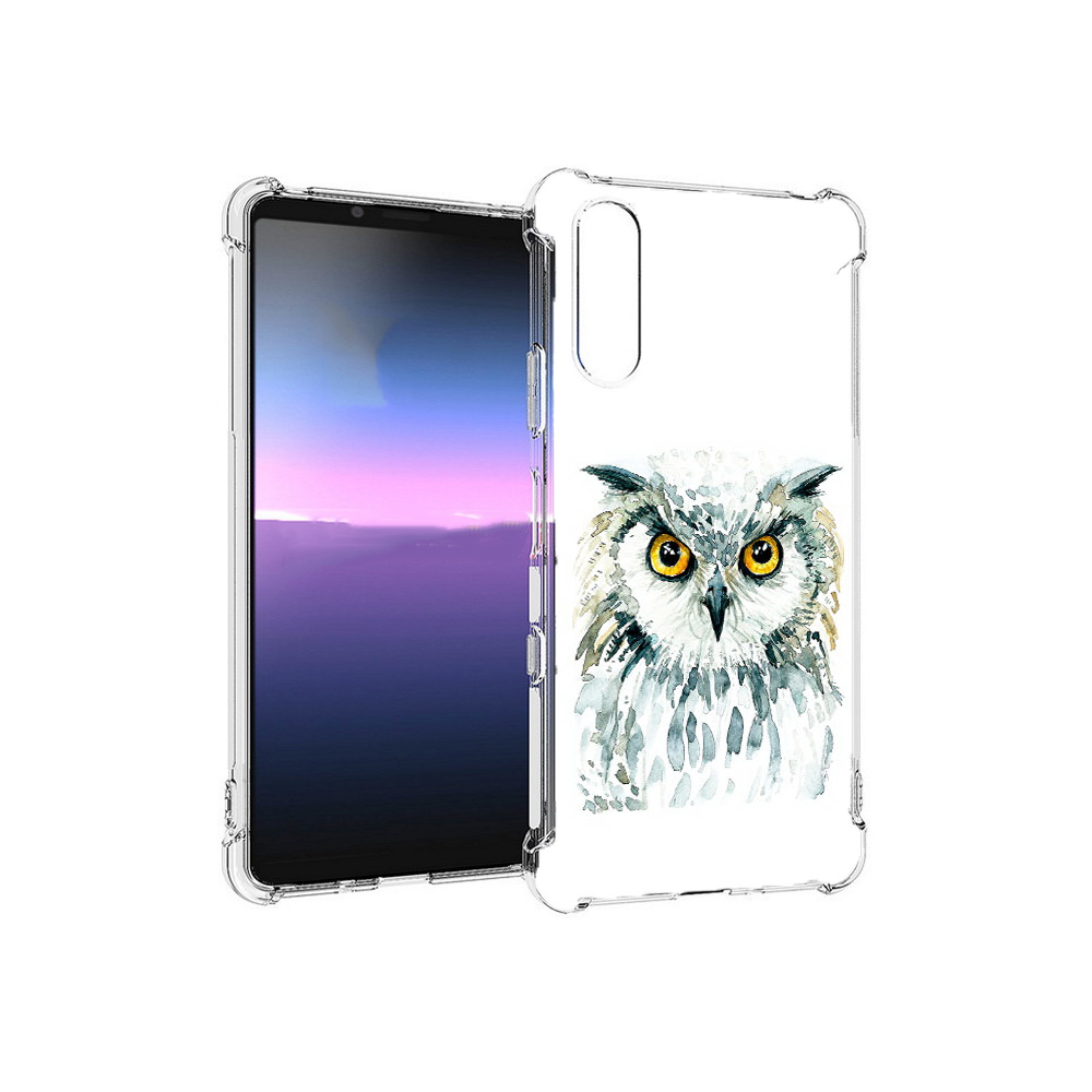 

Чехол MyPads Tocco для Sony Xperia 10 III Серьезная сова (PT161504.223.156), Прозрачный, Tocco