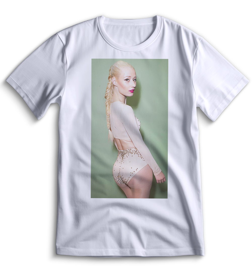 Белая футболка Top T-shirt с символикой Игги Азалия 0071, размер XXS.