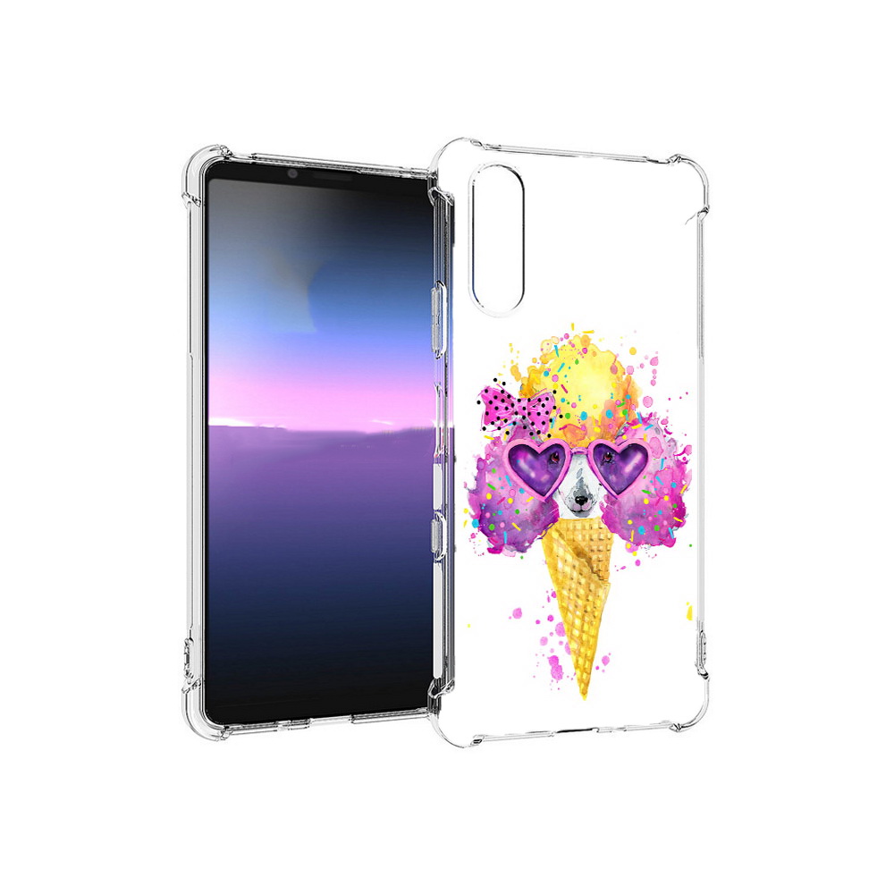 

Чехол MyPads Tocco для Sony Xperia 10 III Рожок (PT161504.223.146), Прозрачный, Tocco