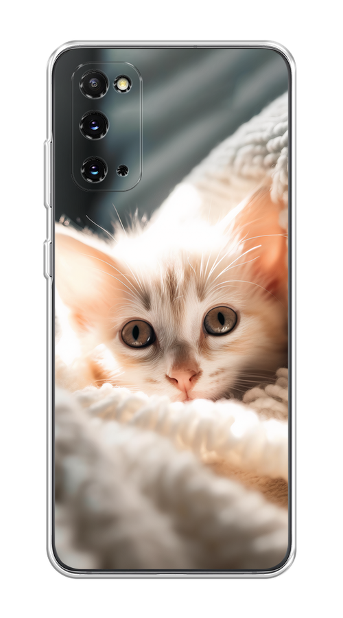 

Чехол на Samsung Galaxy S20 "Белый шкодливый котенок", Серый;белый;бежевый;оранжевый, 29250-1
