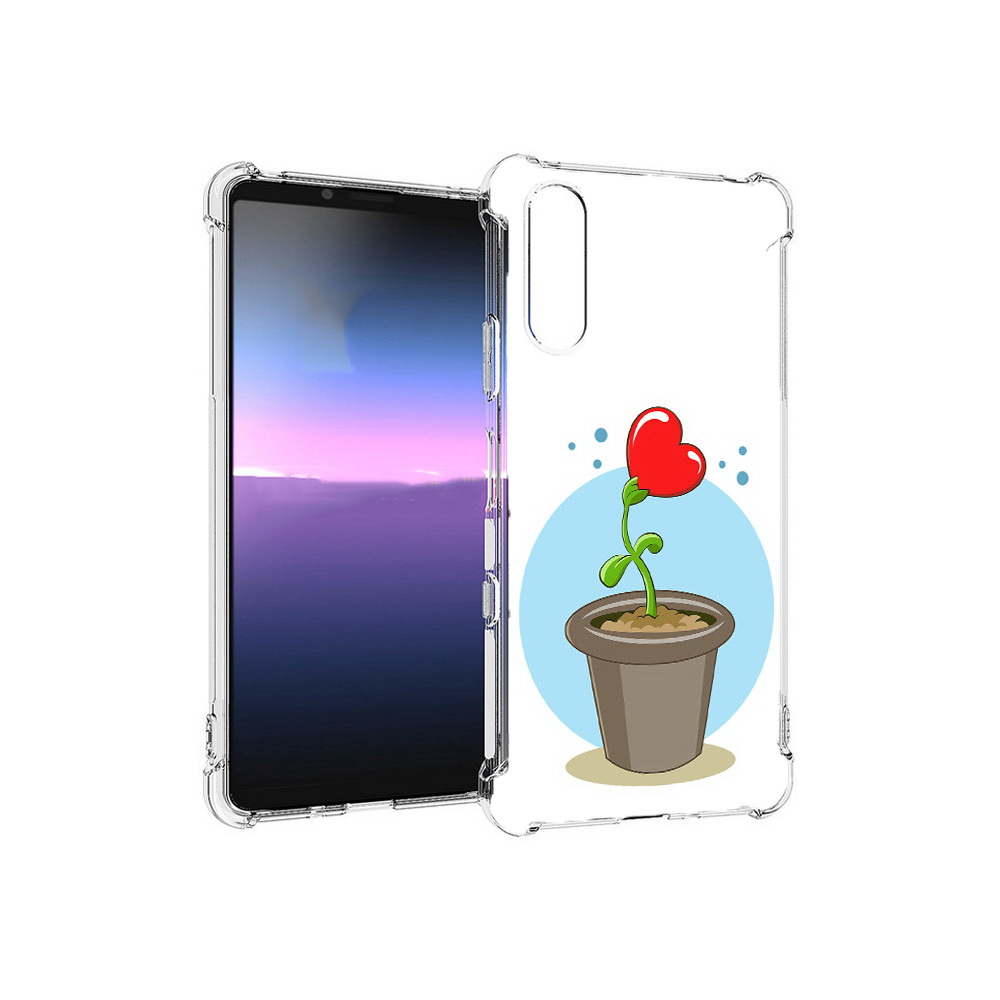

Чехол MyPads Tocco для Sony Xperia 10 III Растение любви 14 февраля (PT161504.223.145), Прозрачный, Tocco