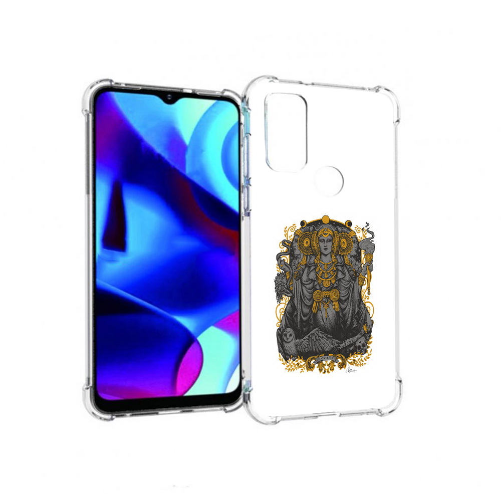 

Чехол MyPads Tocco для Motorola Moto G божество с золотыми элементами (PT227075.349.241), Прозрачный, Tocco