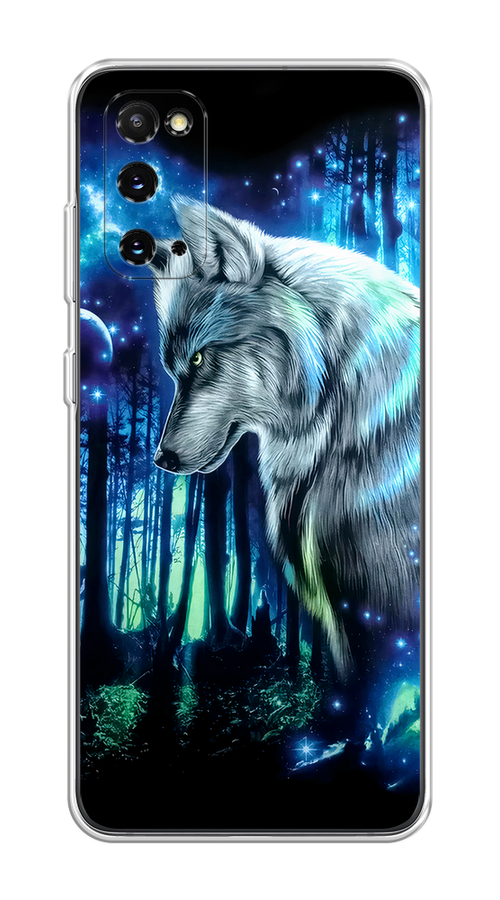 

Чехол на Samsung Galaxy S20 "Сказочный волк", Синий;серебристый;черный, 29250-1