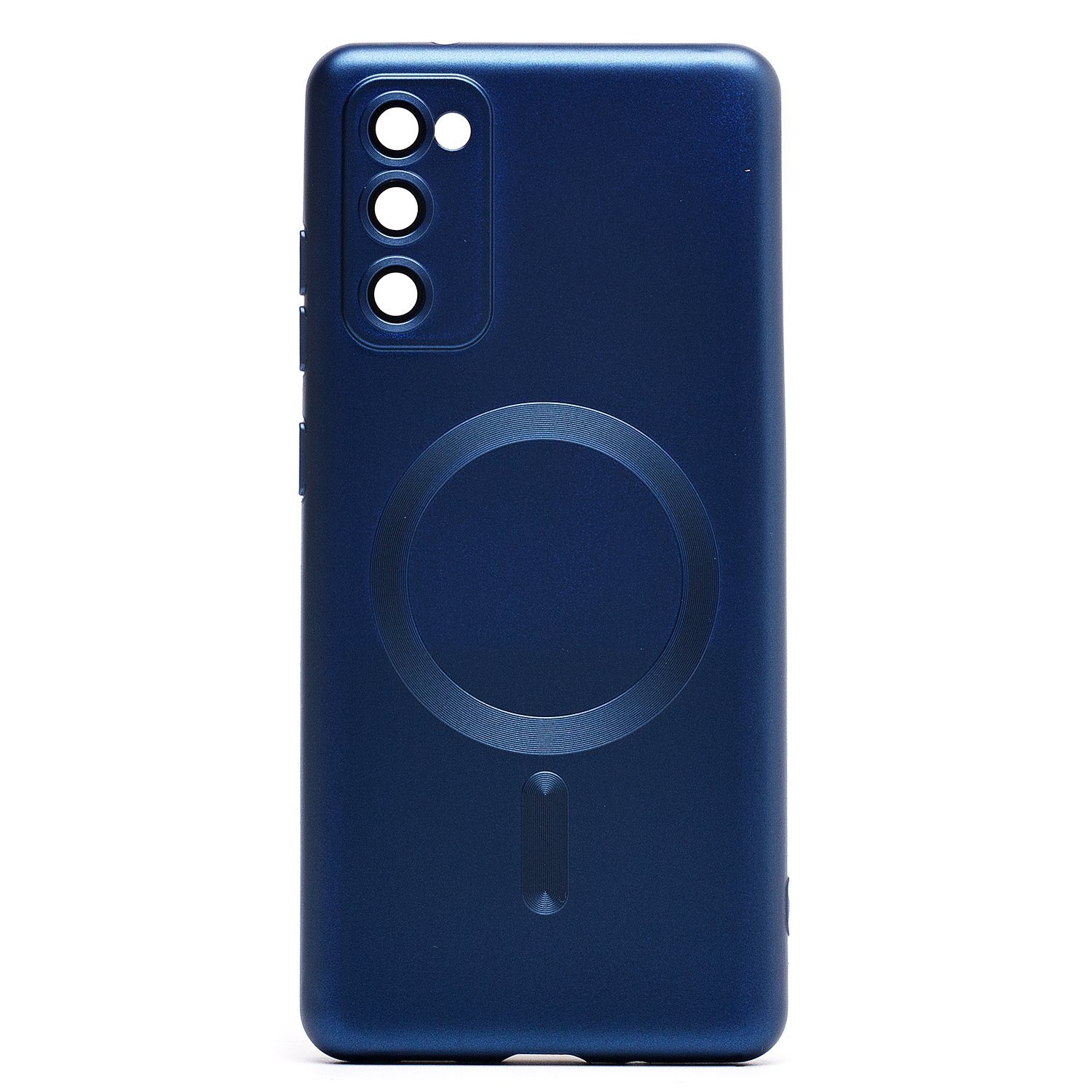 

Чехол для Samsung SM-G780F (Galaxy S20 FE) силиконовый Matte MagSafe темно-синий