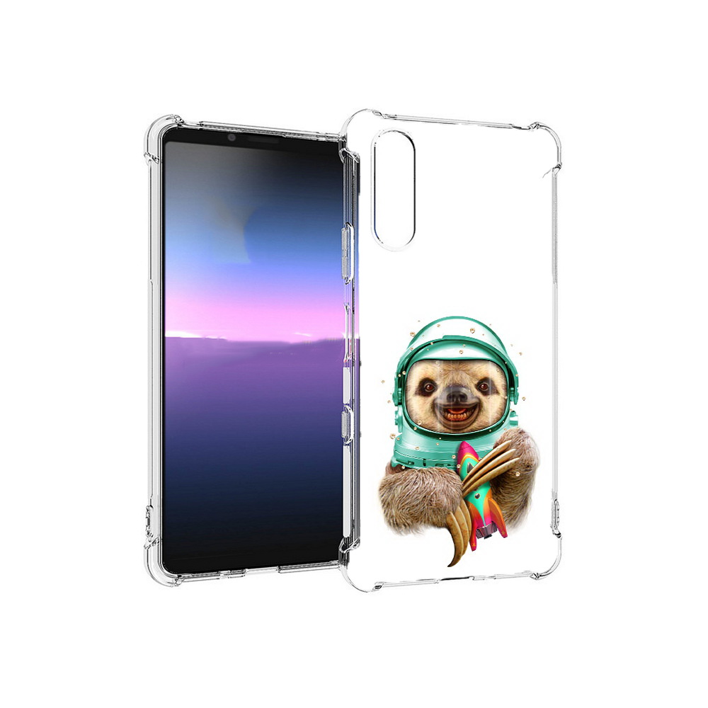 

Чехол MyPads Tocco для Sony Xperia 10 III Ленивец астронавт (PT161504.223.104), Прозрачный, Tocco