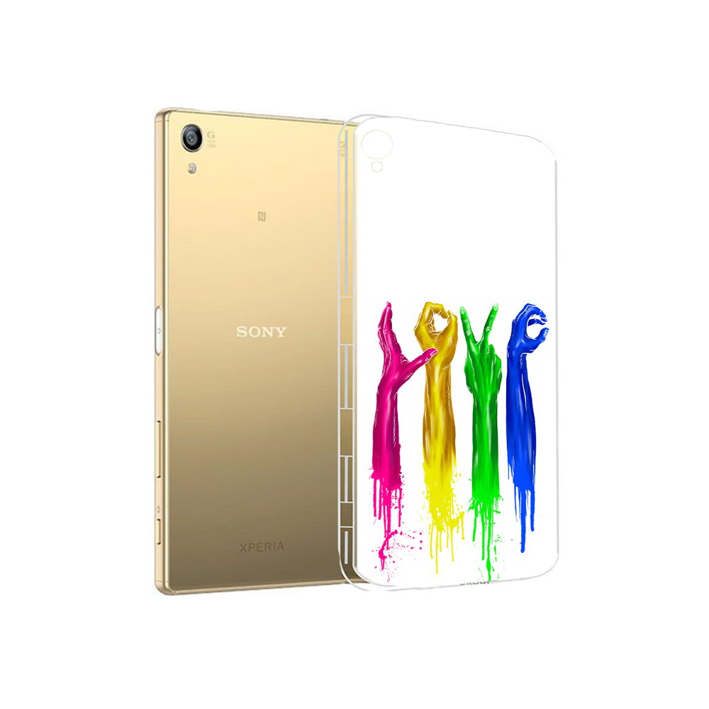 

Чехол MyPads Tocco для Sony Xperia Z5 Premium яркие руки love (PT23243.222.707), Прозрачный, Tocco