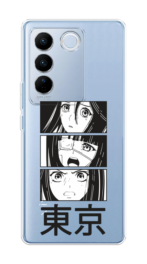 

Чехол на Vivo V27/V27 Pro "Tokyo girls", Белый;черный;прозрачный, 268450-1